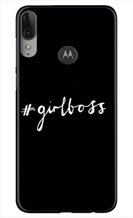 #GirlBoss Mobile Back Case for Moto E6s (Design - 266)