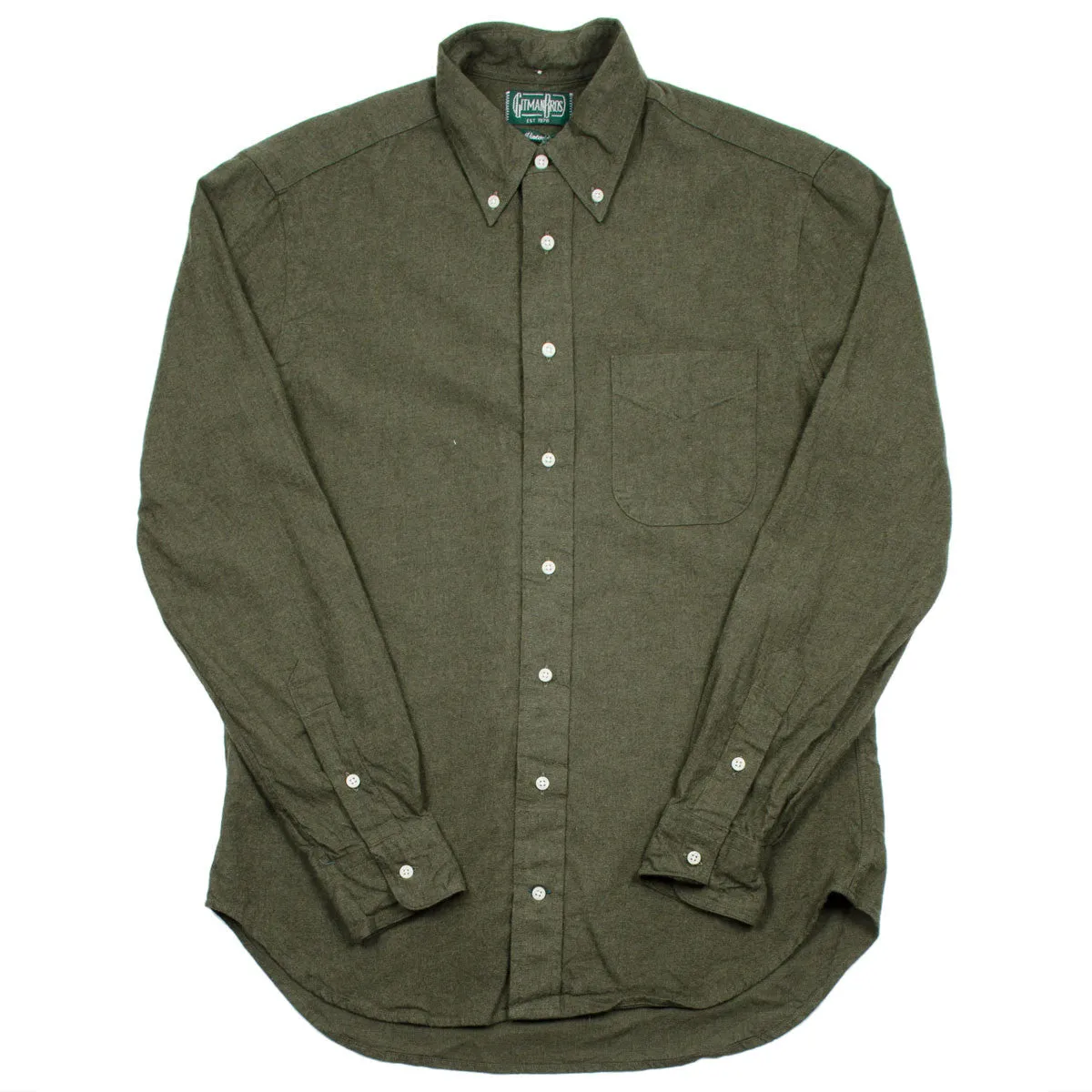 Gitman Vintage - Portuguese Flannel Shirt - Loden