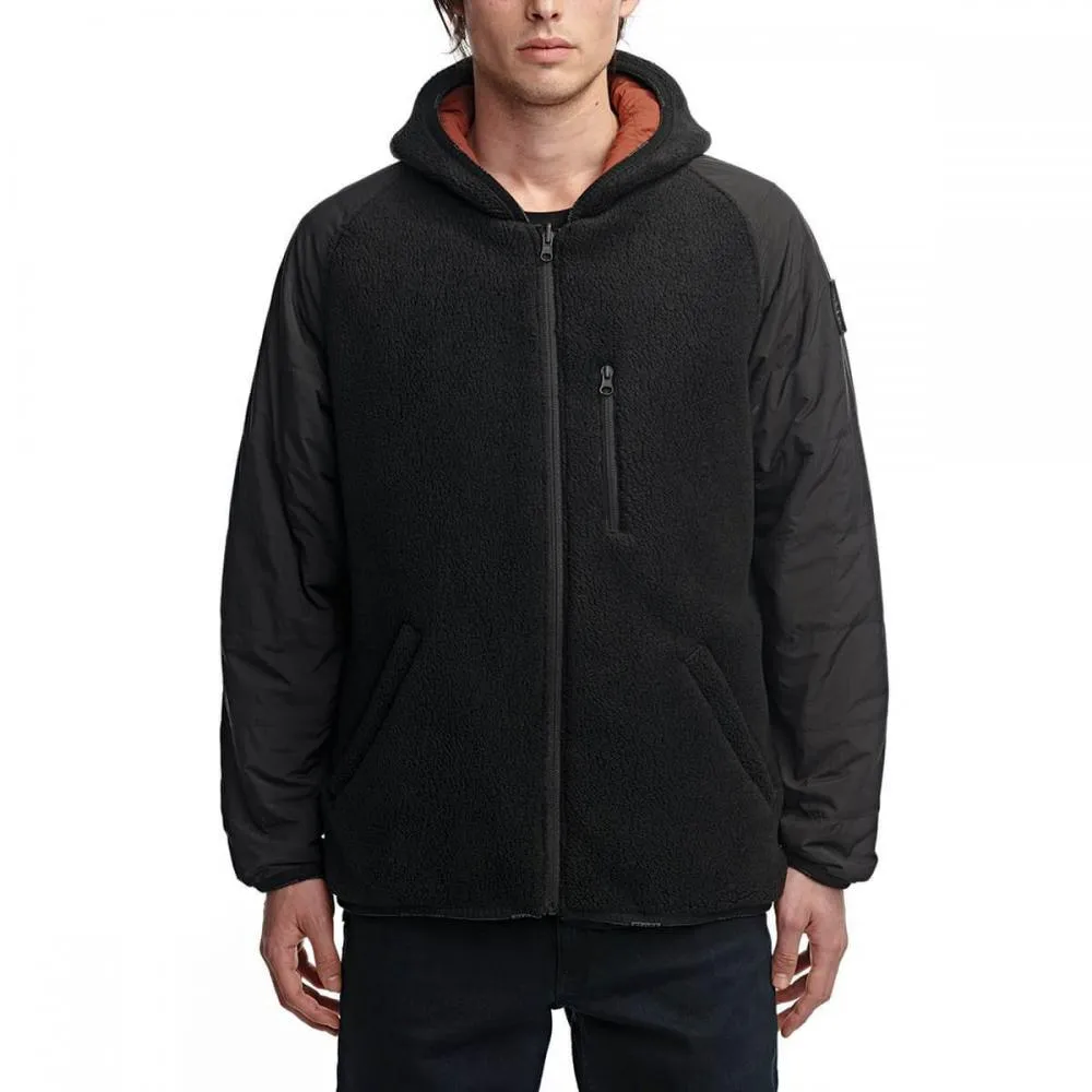 Globe men's reversible jacket in black Polartec GB02037000