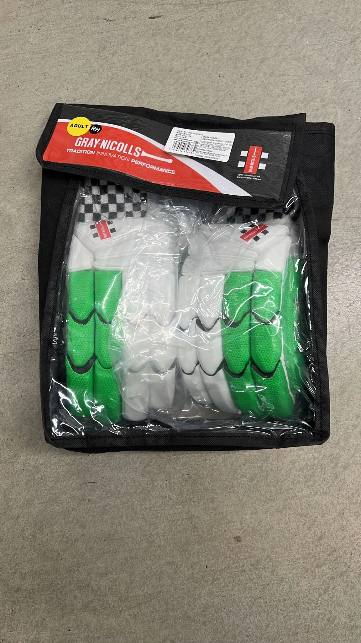 Gray-Nicolls Batting Gloves, Model GN8 ODI, RH, LH