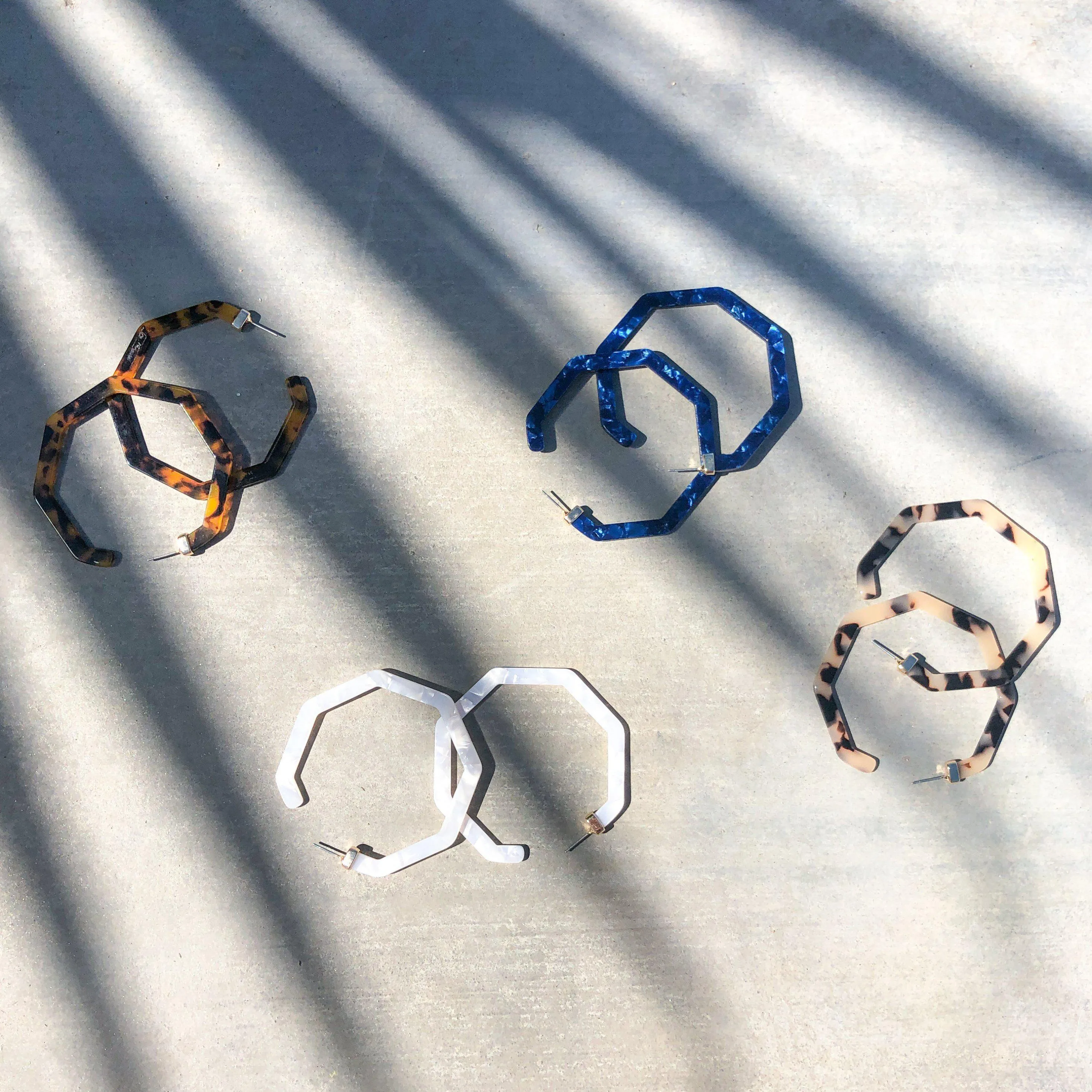 Hampton Geo Hoop Earrings - LAST CHANCE / FINAL SALE