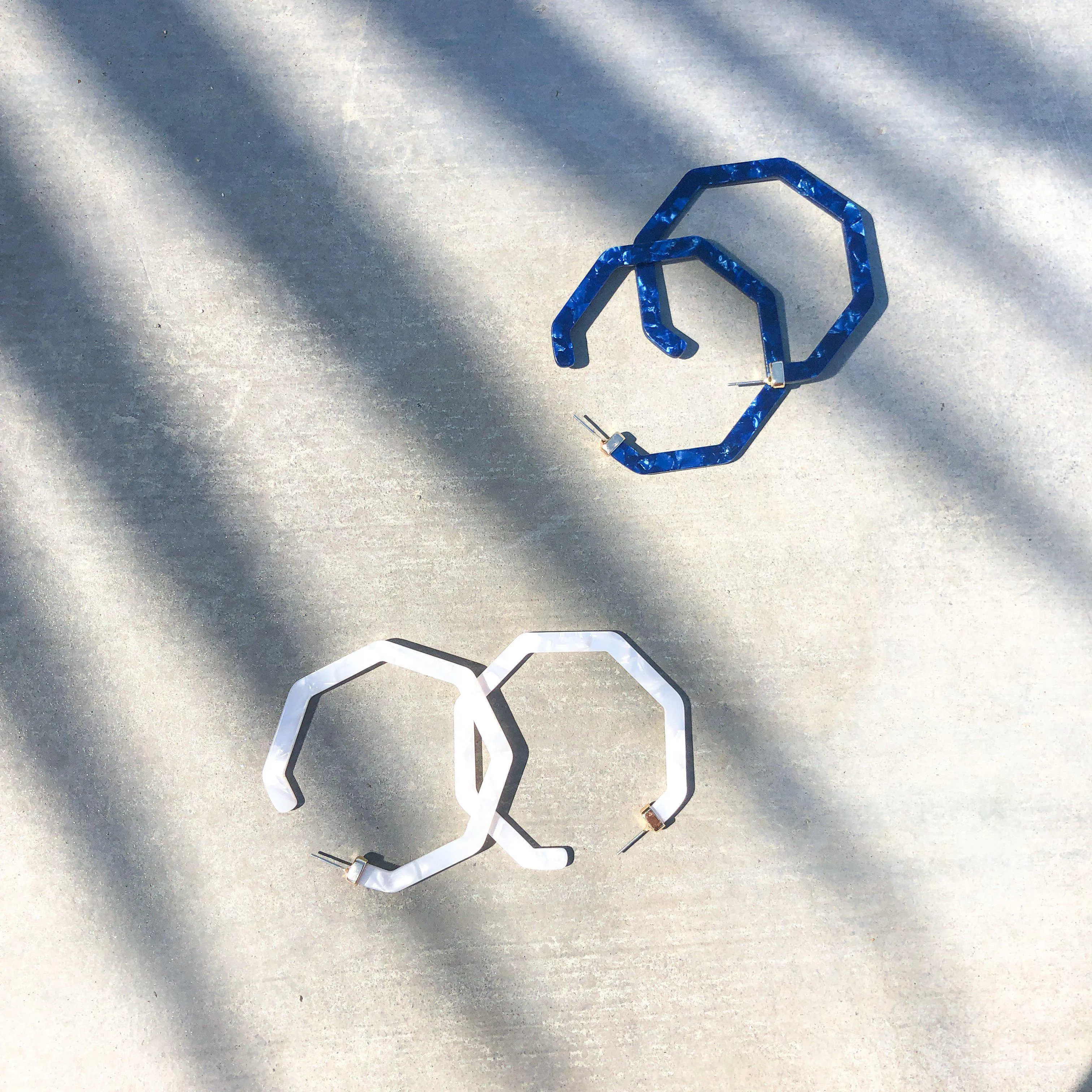 Hampton Geo Hoop Earrings - LAST CHANCE / FINAL SALE