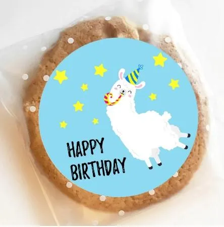 Happy Alpaca Birthday Stickers