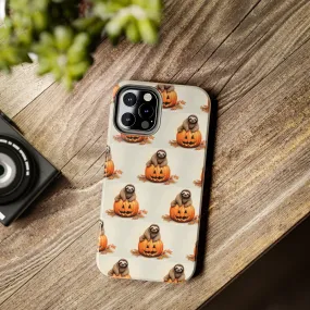 Happy Halloween Sloth on Pumpkin - Tough iPhone Cases -21 Sizes