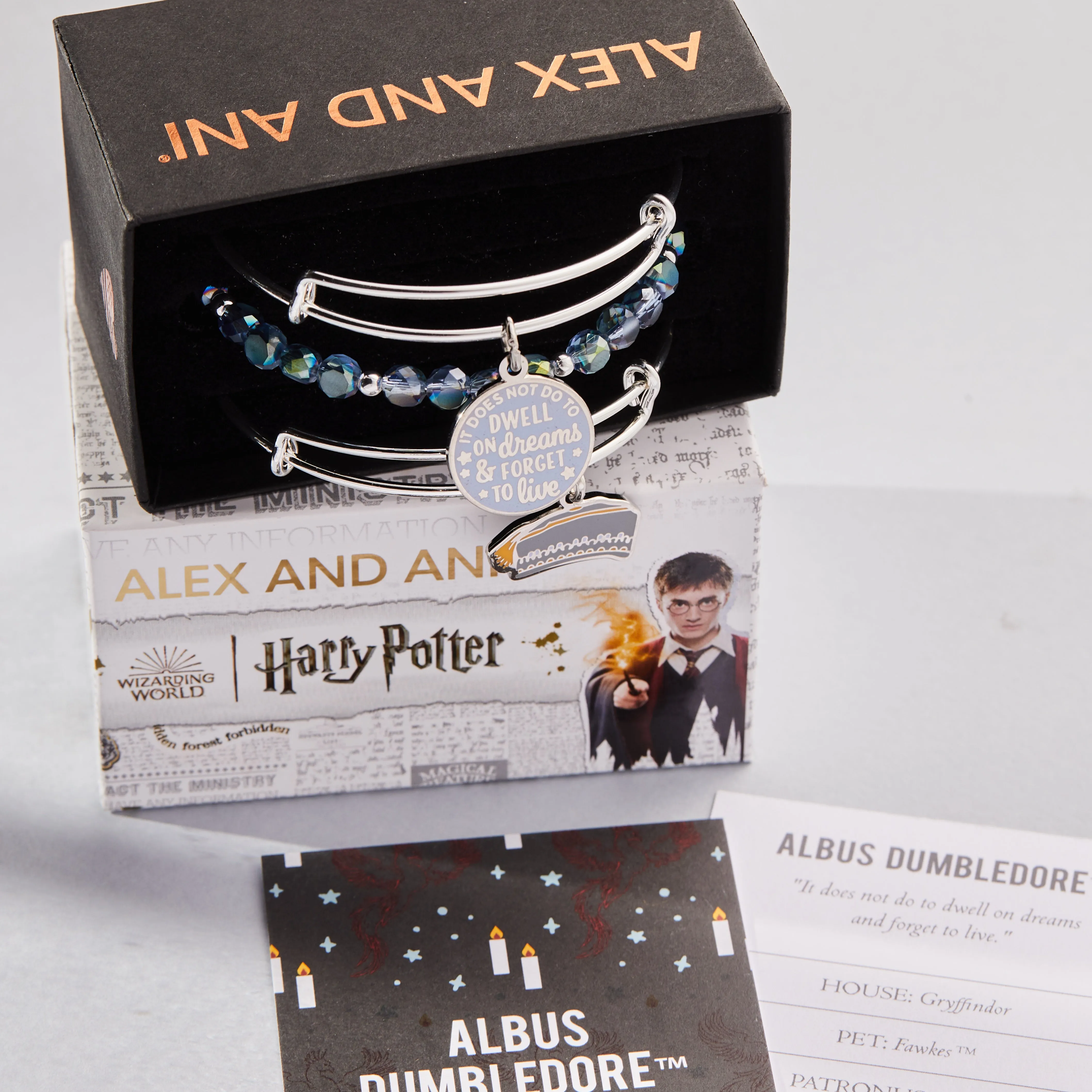 Harry Potter Dumbledore Bangle Bracelets, Set of 3