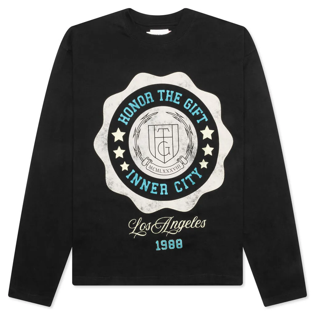 HTG Seal Logo L/S Tee - Black