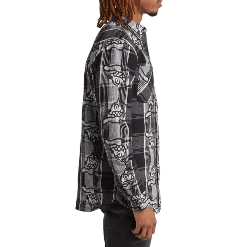 Ice Cream Good Time Long Sleeve Woven Shirt (Black) 431-9600