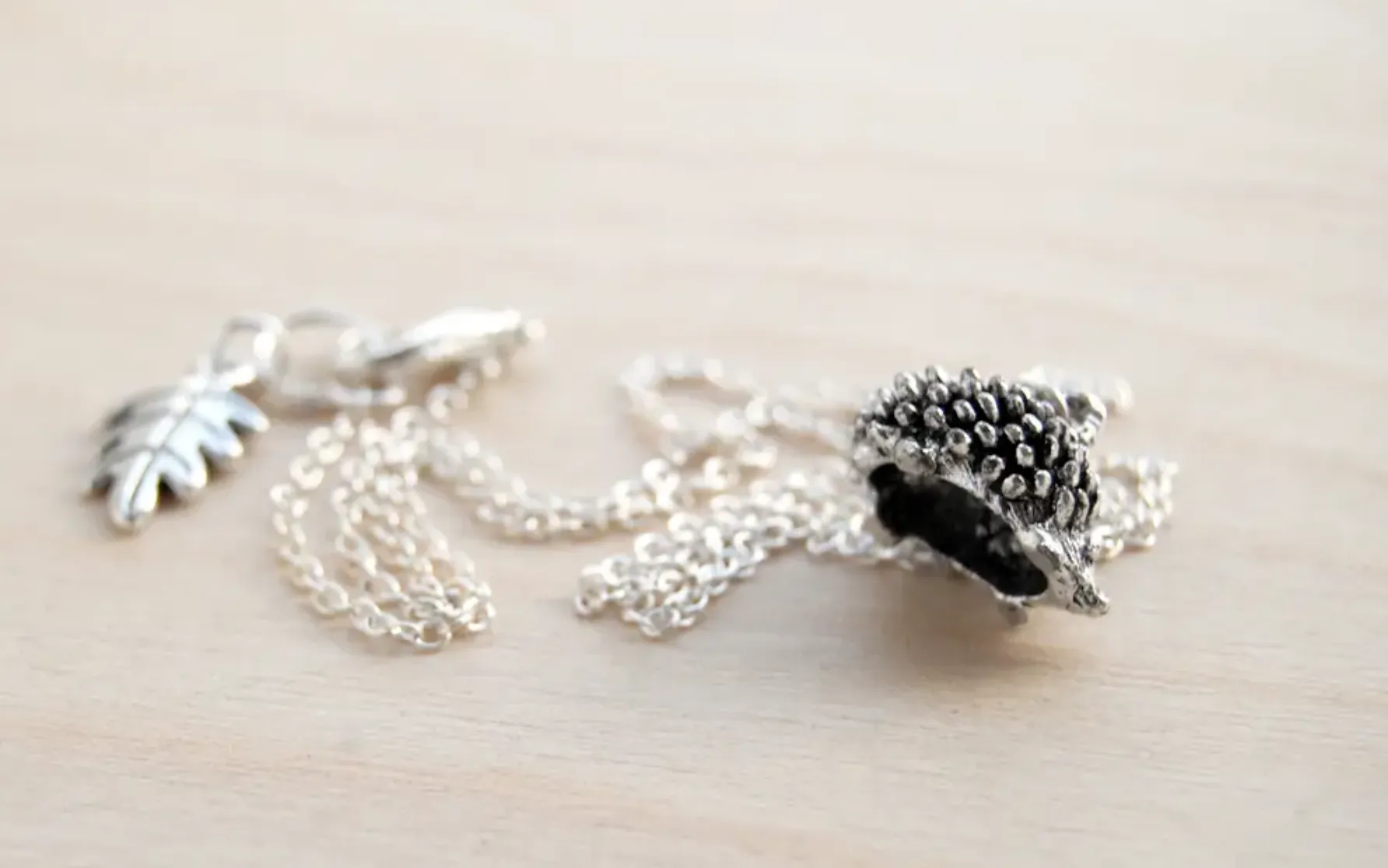 #J969 Hedgehog Necklace