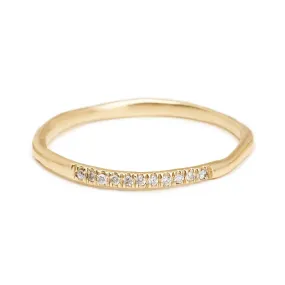 Lacy Band with Pave Diamonds