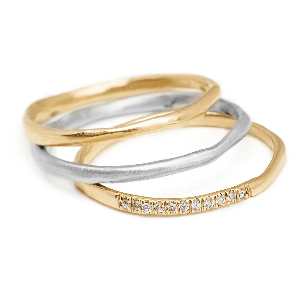 Lacy Band with Pave Diamonds