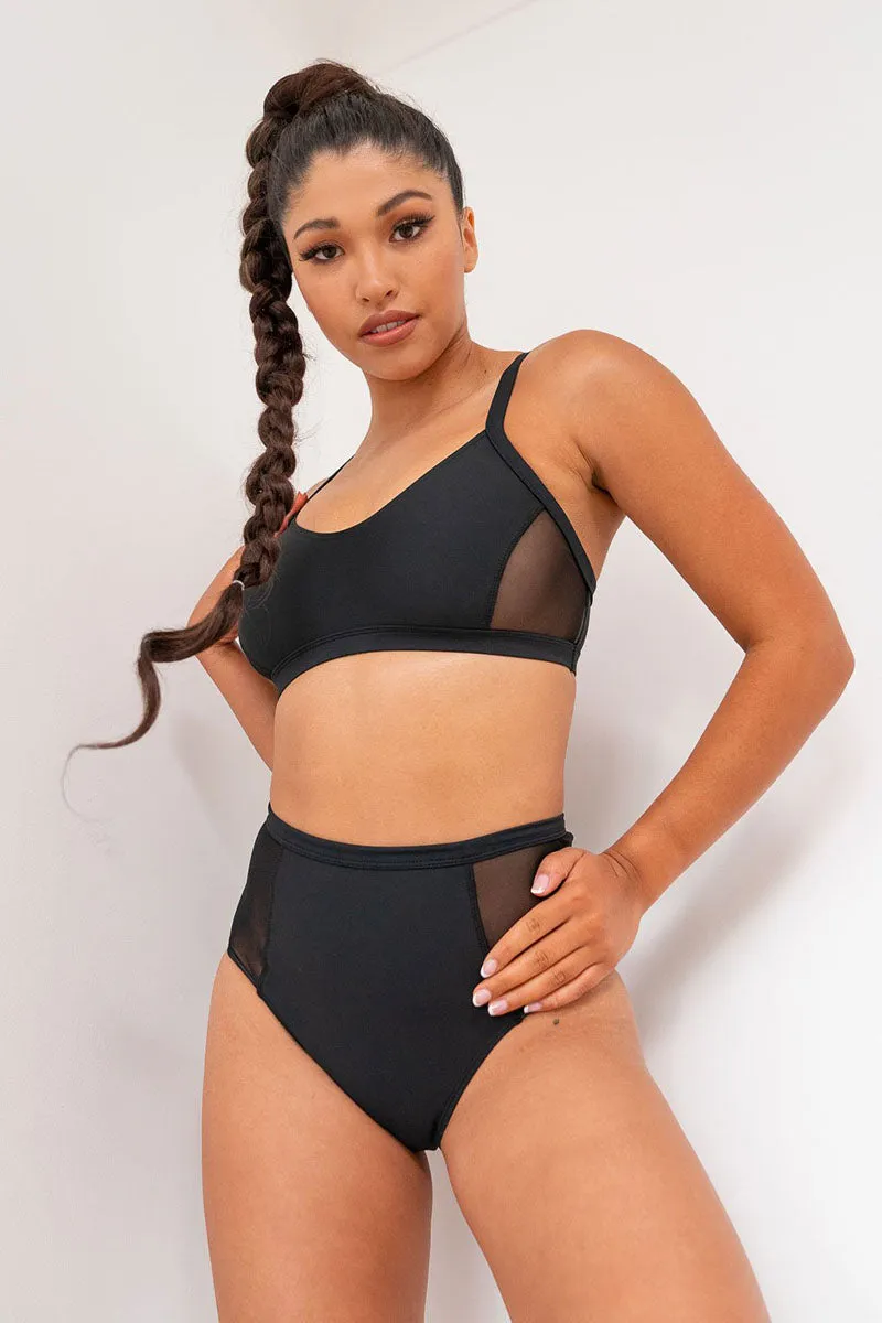 Lunalae Bellani High Waisted Bottoms - Recycled Black