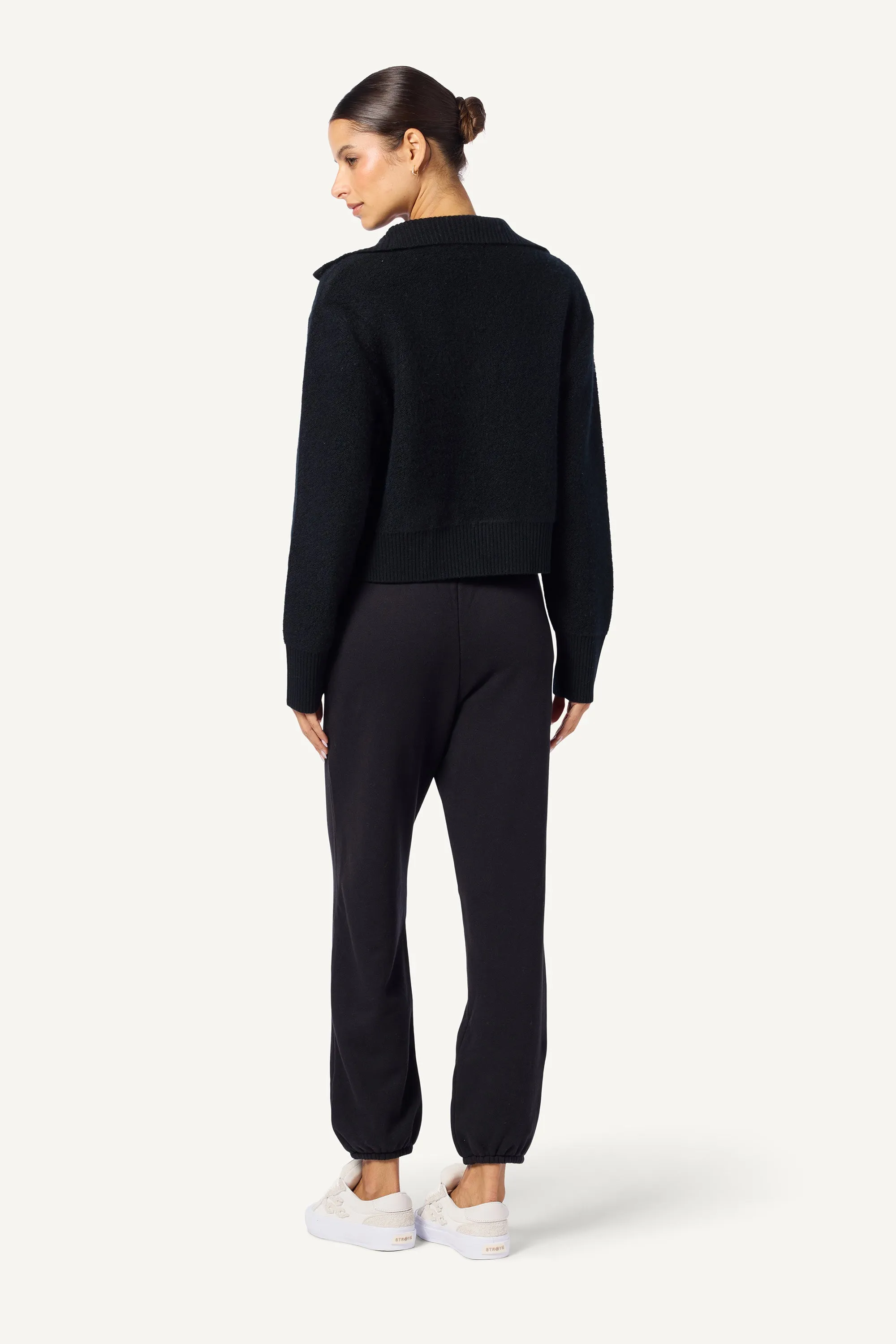 MASON  FRENCH TERRY SWEATPANT W/POCKETS | BLACK