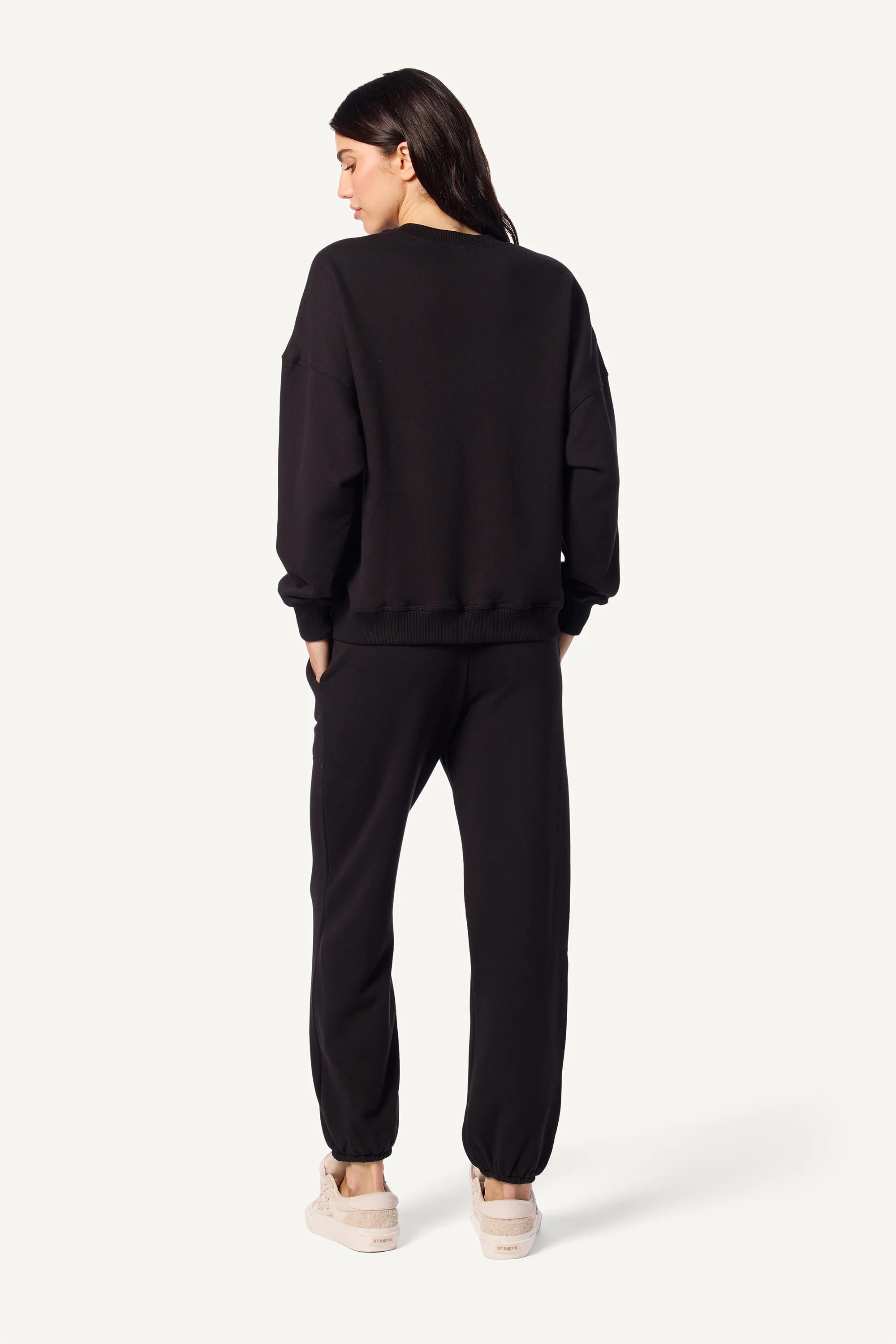 MASON  FRENCH TERRY SWEATPANT W/POCKETS | BLACK