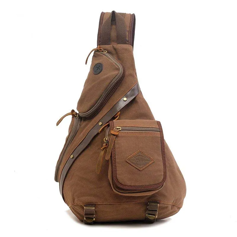 Men Vintage Chest Back Pack Bag