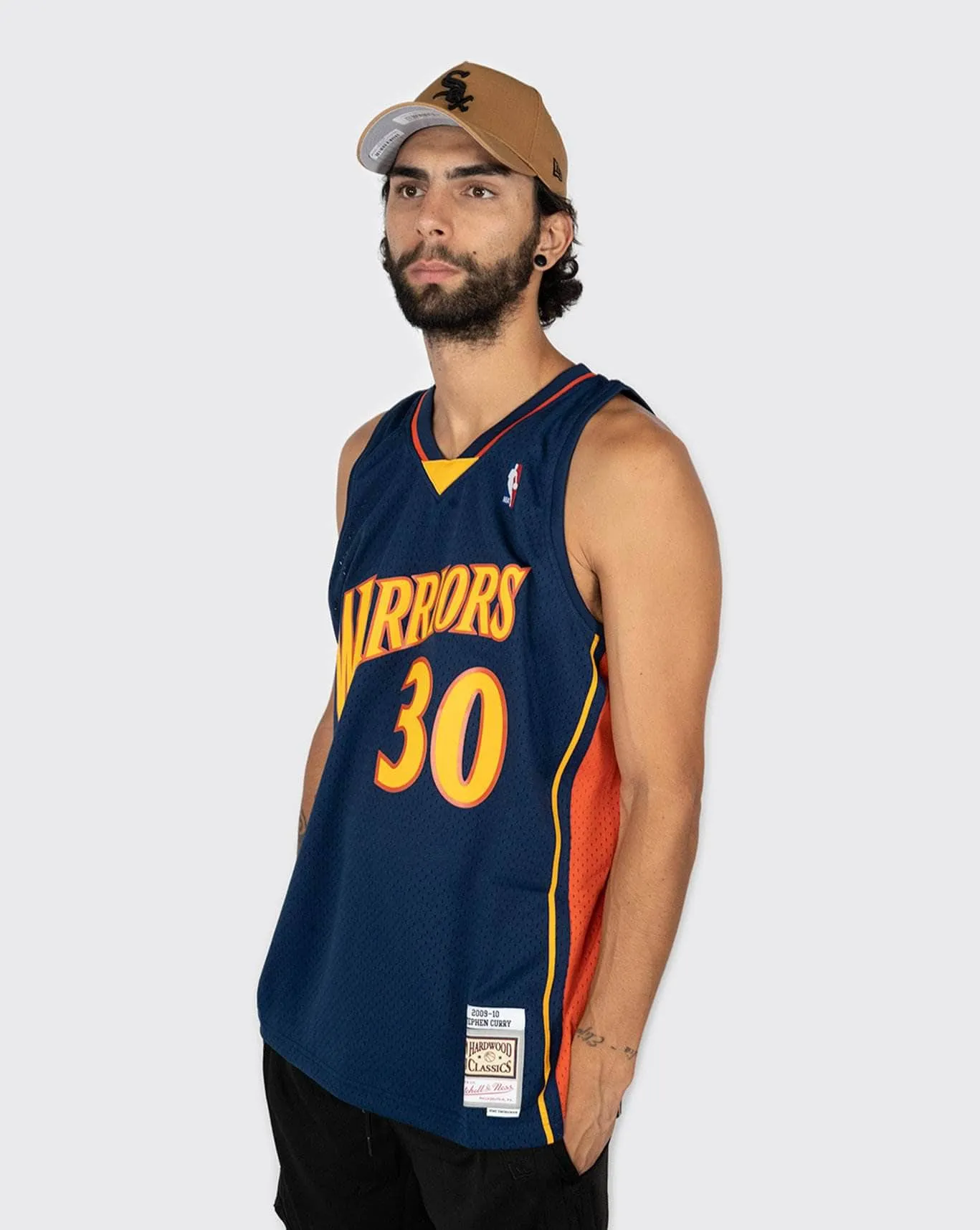 Mitchell & Ness Golden State Warriors Curry 09-10 Swingman Jersey MNGW18170