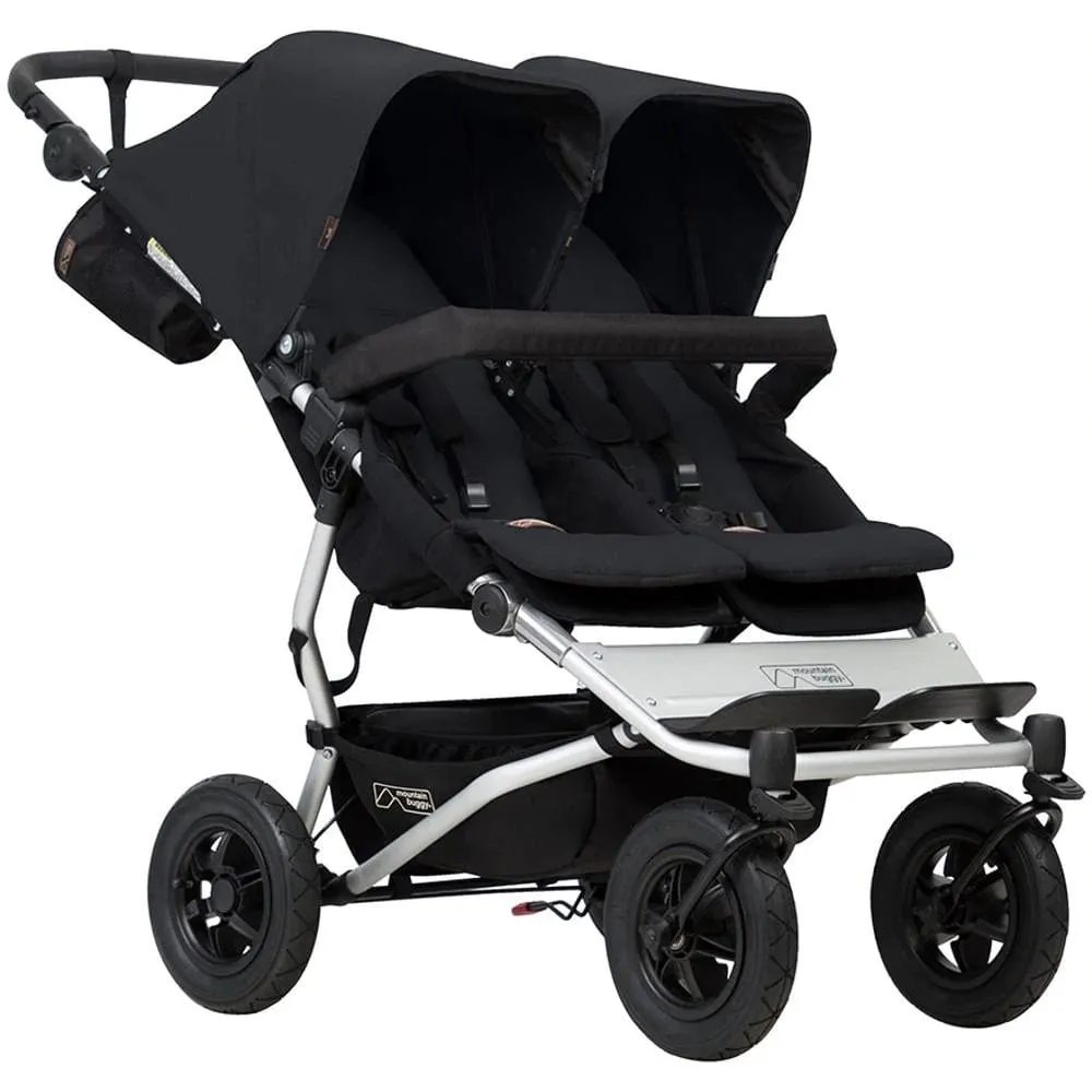 Mountain Buggy Duet with 2 X Carrycot Plus - Black