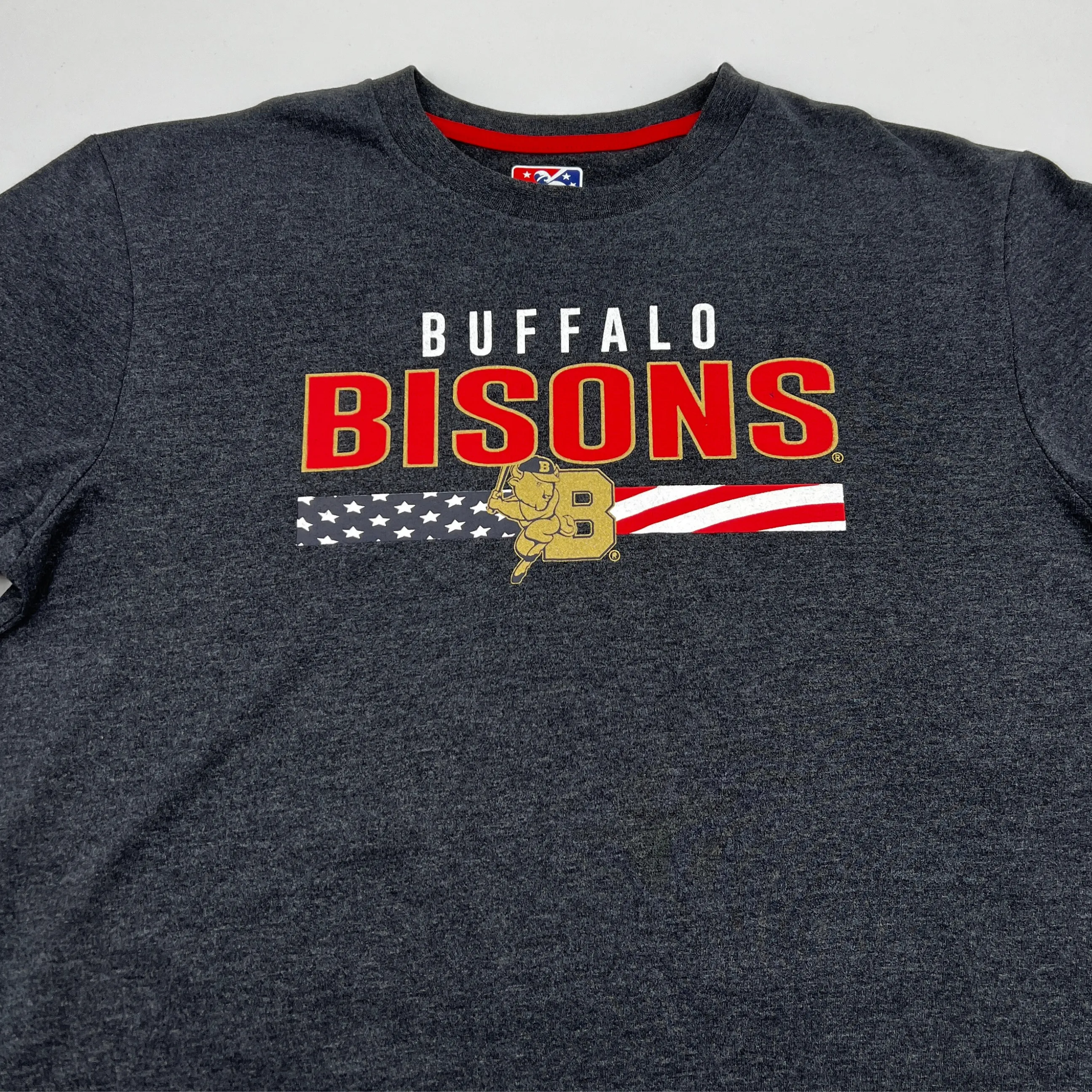 New Era Buffalo Bisons Stars & Stripes Dark Navy Short Sleeve Shirt