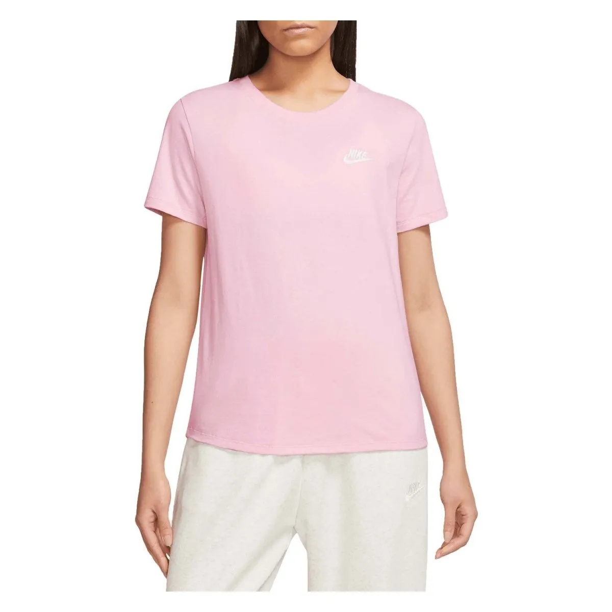 NIKE WOMEN'S SPORTSWEAR CLUB ESSENTIALS PINK TEE