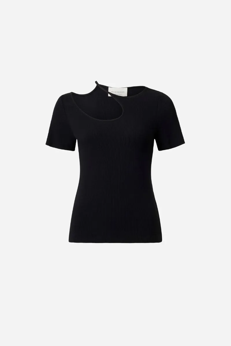 OPAL TEE-BLACK