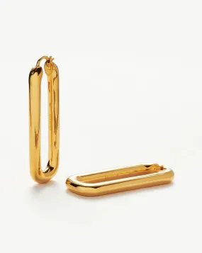 Ovate Hoop Earrings