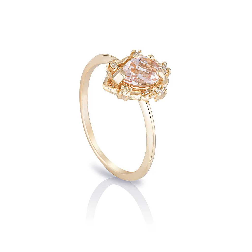 Peone II | morganite & diamonds