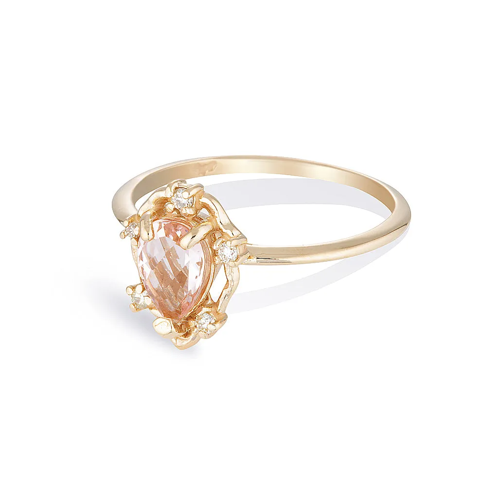 Peone II | morganite & diamonds