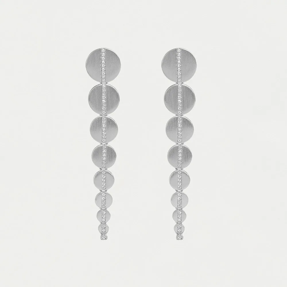 Petit Pavé Statement Drop Earrings