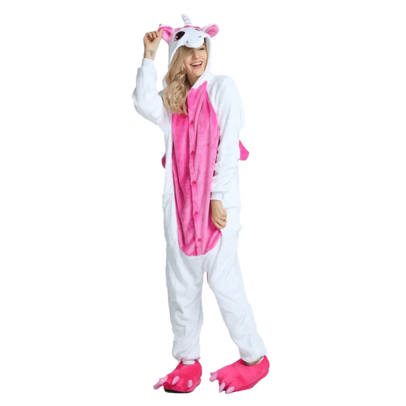 Pink Winged Unicorn Adult Onesie