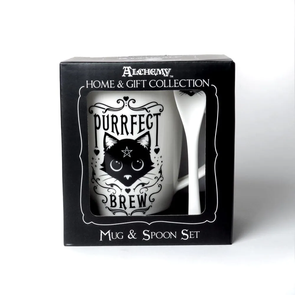 Purrfect Brew Cup and Spoon