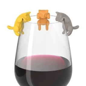 Purrfect Wine Glass Charms ( Set of 6 )