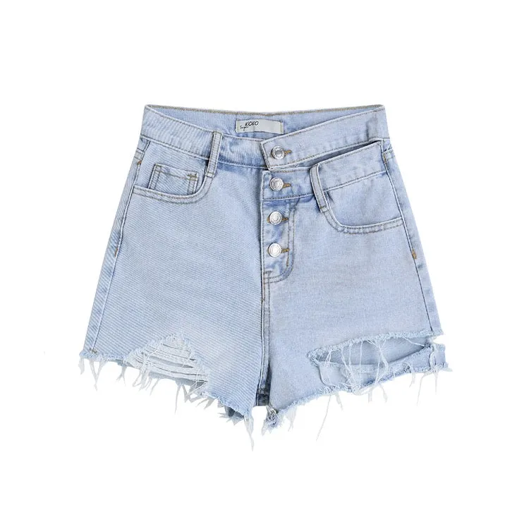 Quad Denim Shorts