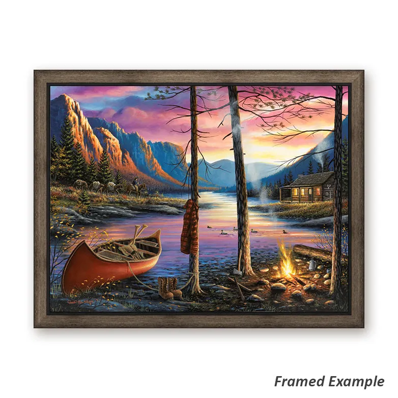 "Home Sweet Home" - Western Landscape Canvas Art Print