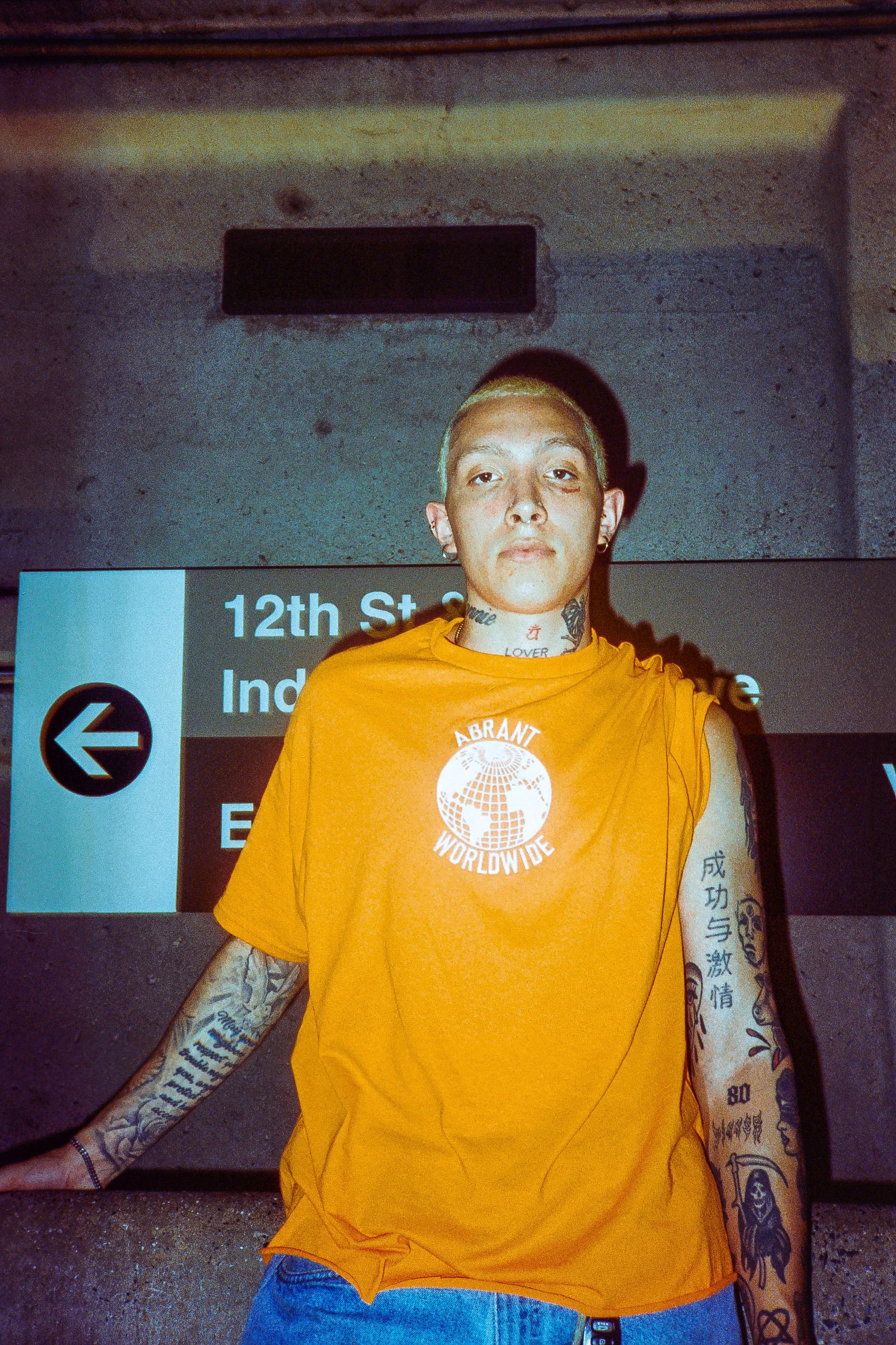 "Worldwide" Tee (Orange)