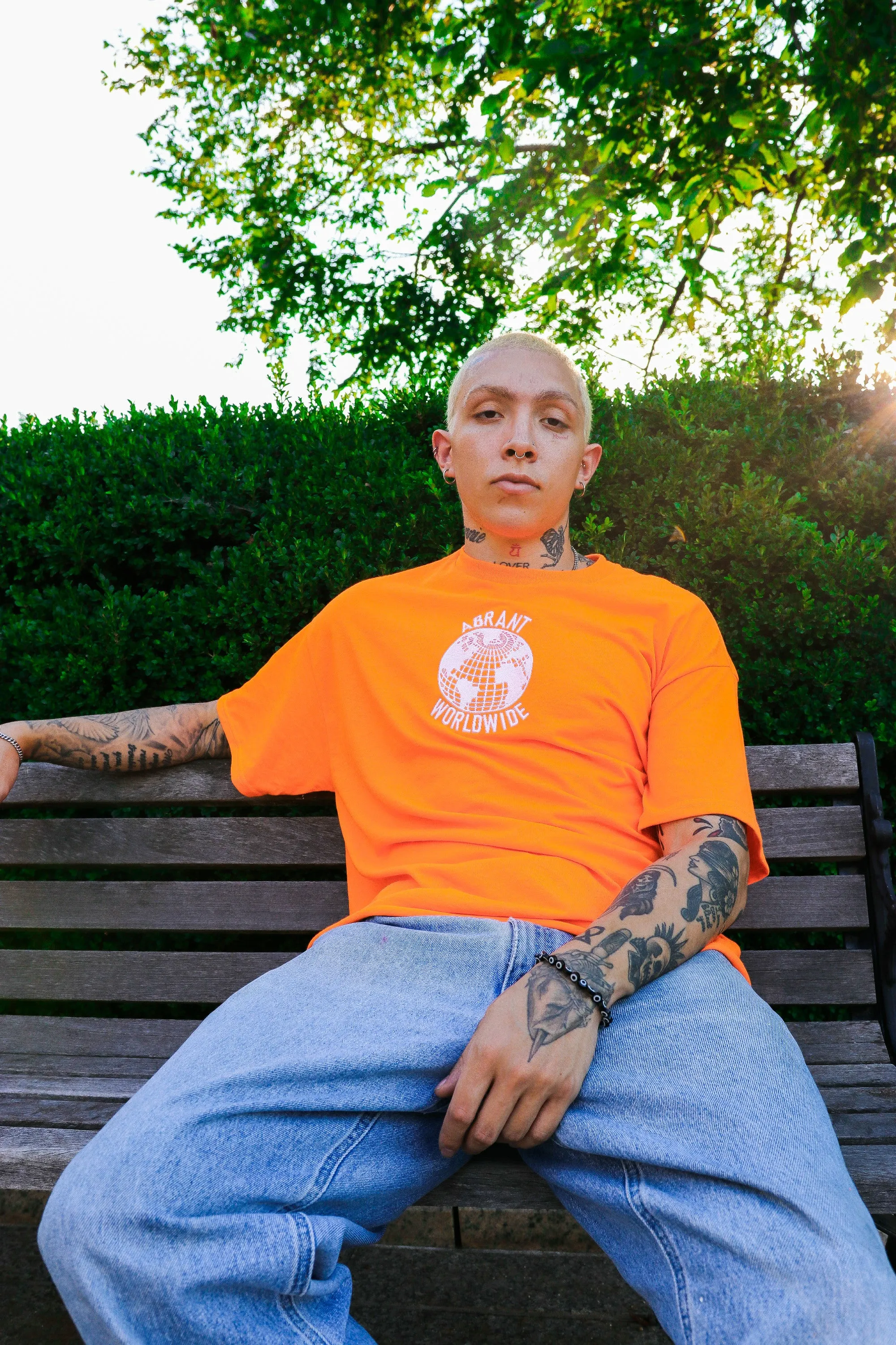 "Worldwide" Tee (Orange)