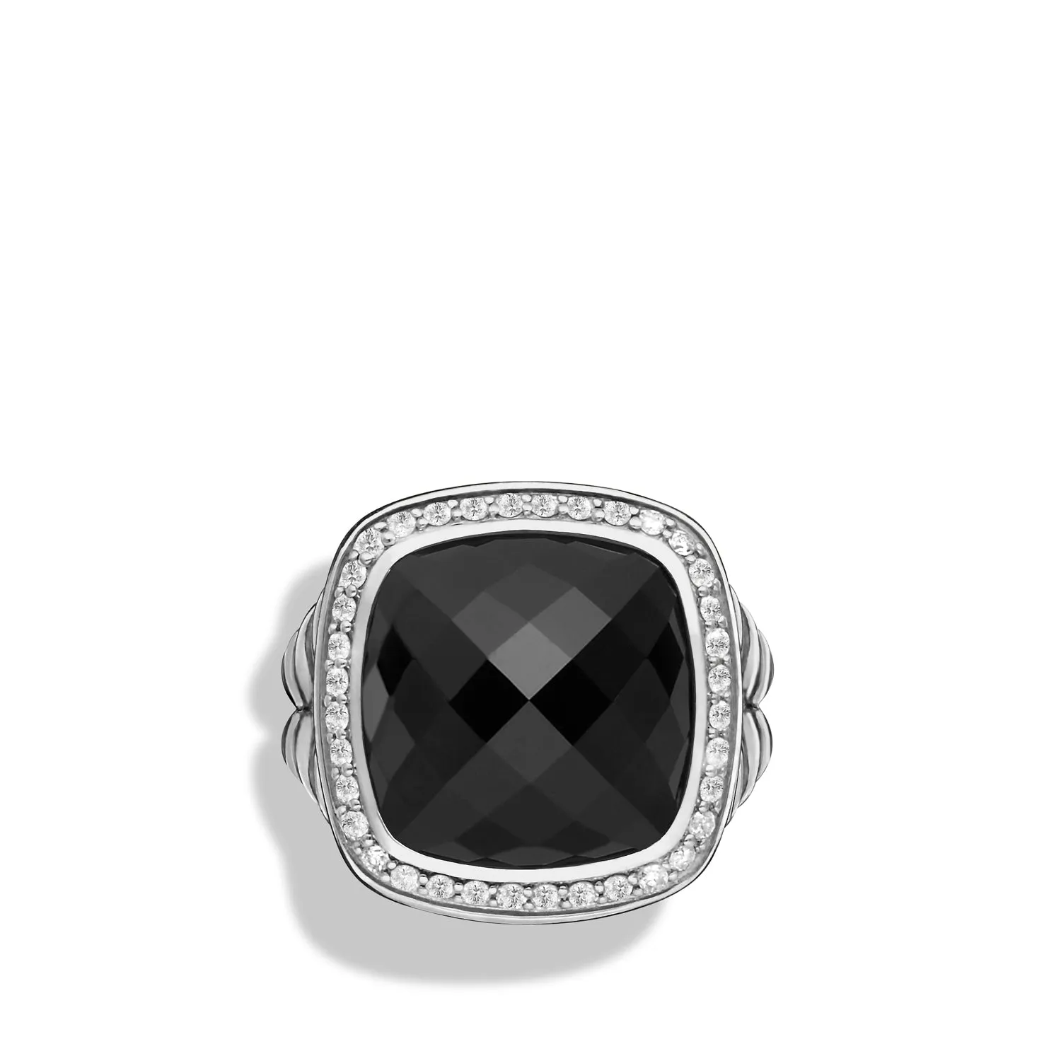 Ring with Black Onyx and Diamonds