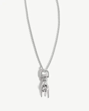 Rock On Charm Necklace | Silver Plated