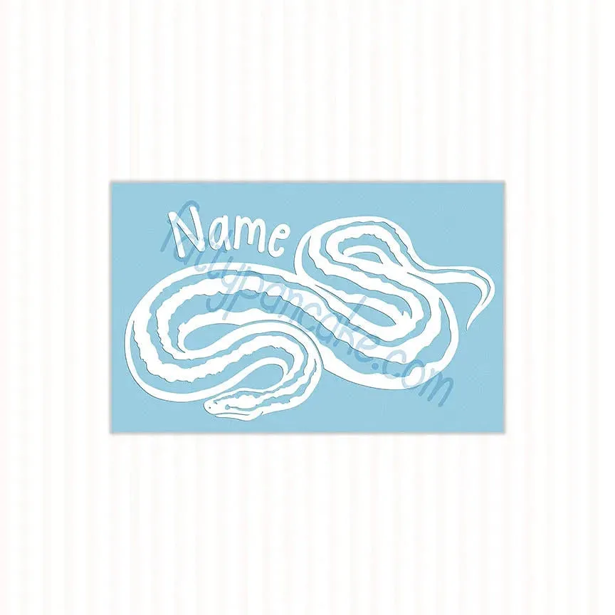 Rosy Boa Decal, Waterproof Vinyl Decal, Cute Snake Reptile Gift