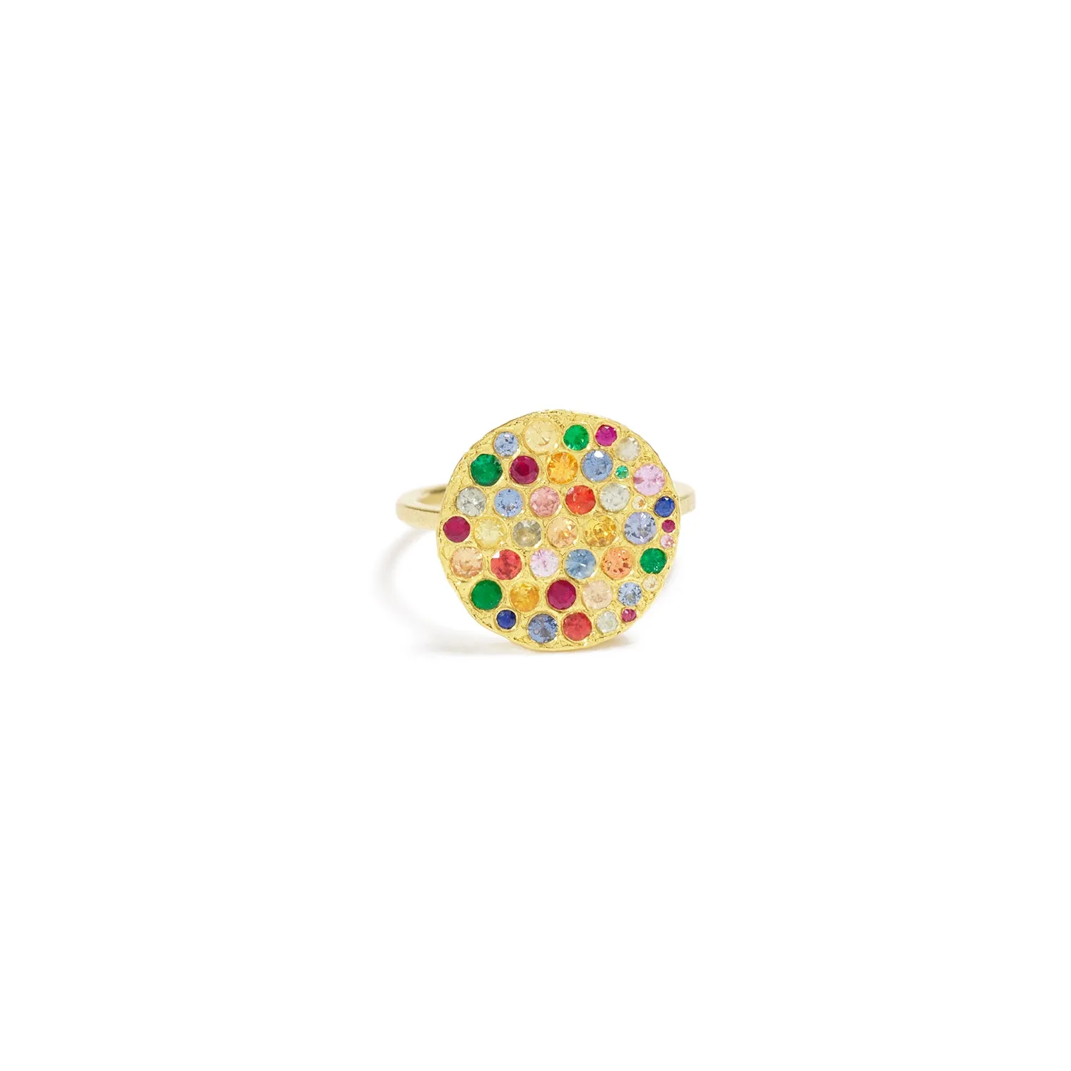 Round Multi Gemstone Ring