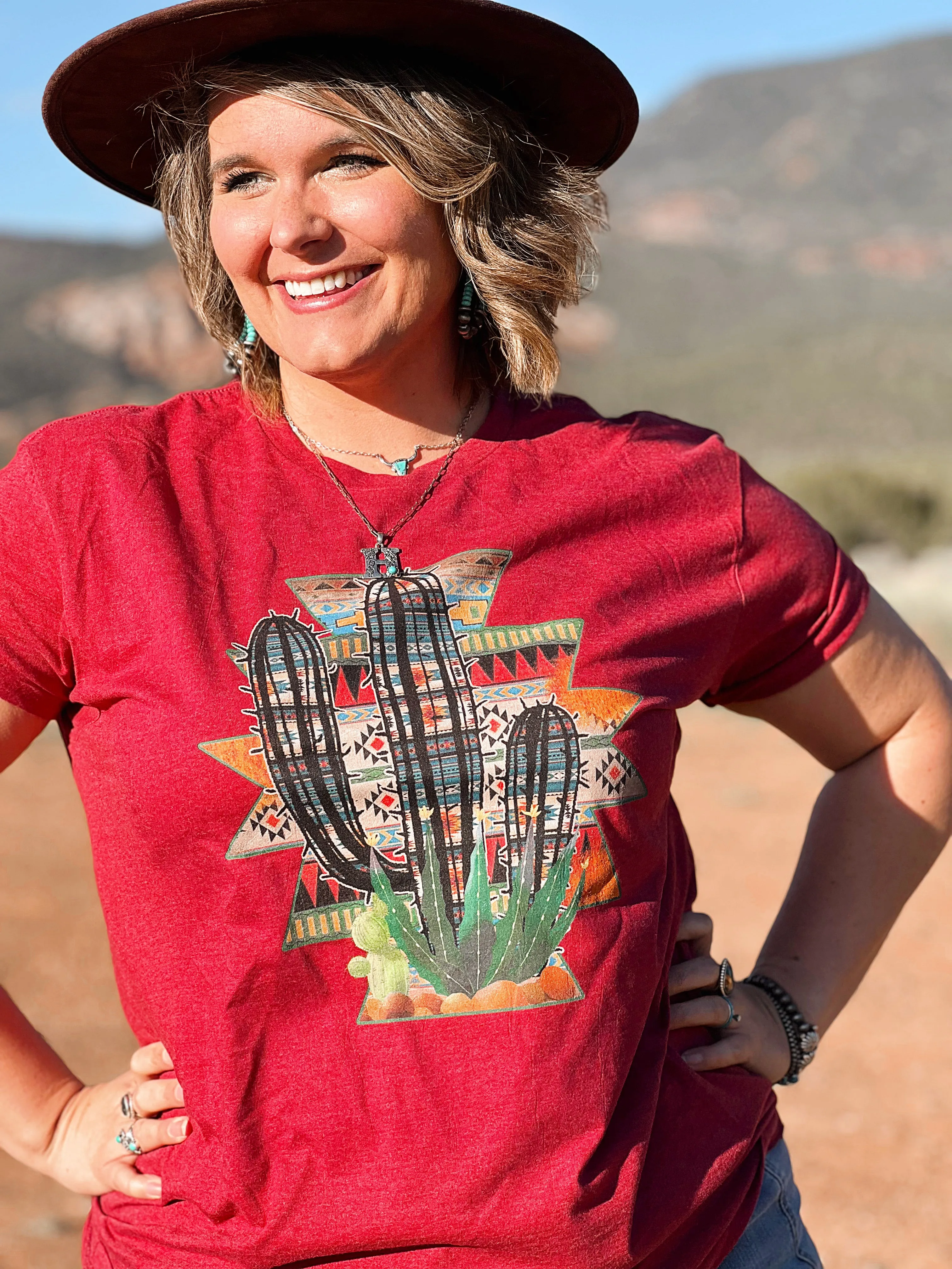 Saguaro Serape Graphic Tee