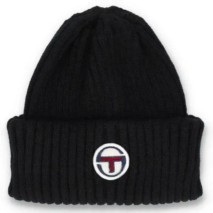 Sergio Tacchini Monk Beanie Hat Black