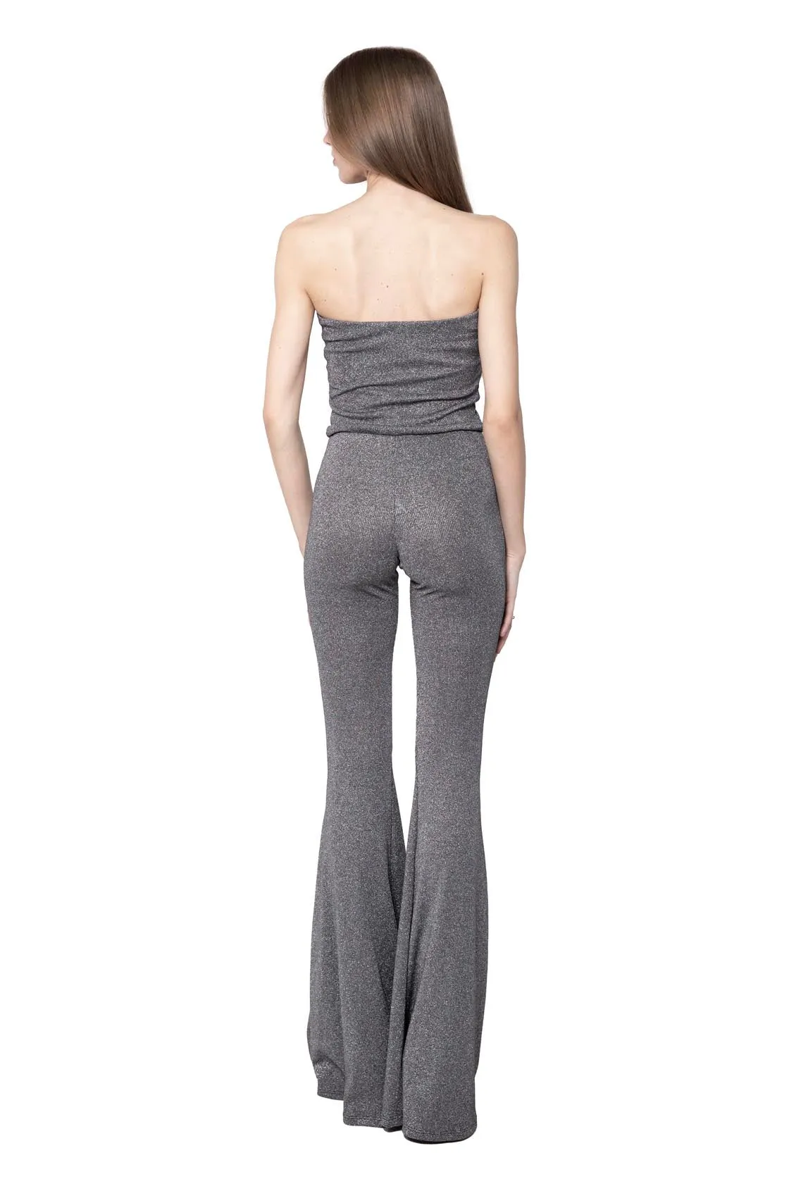 Sirène jumpsuit in metal shine