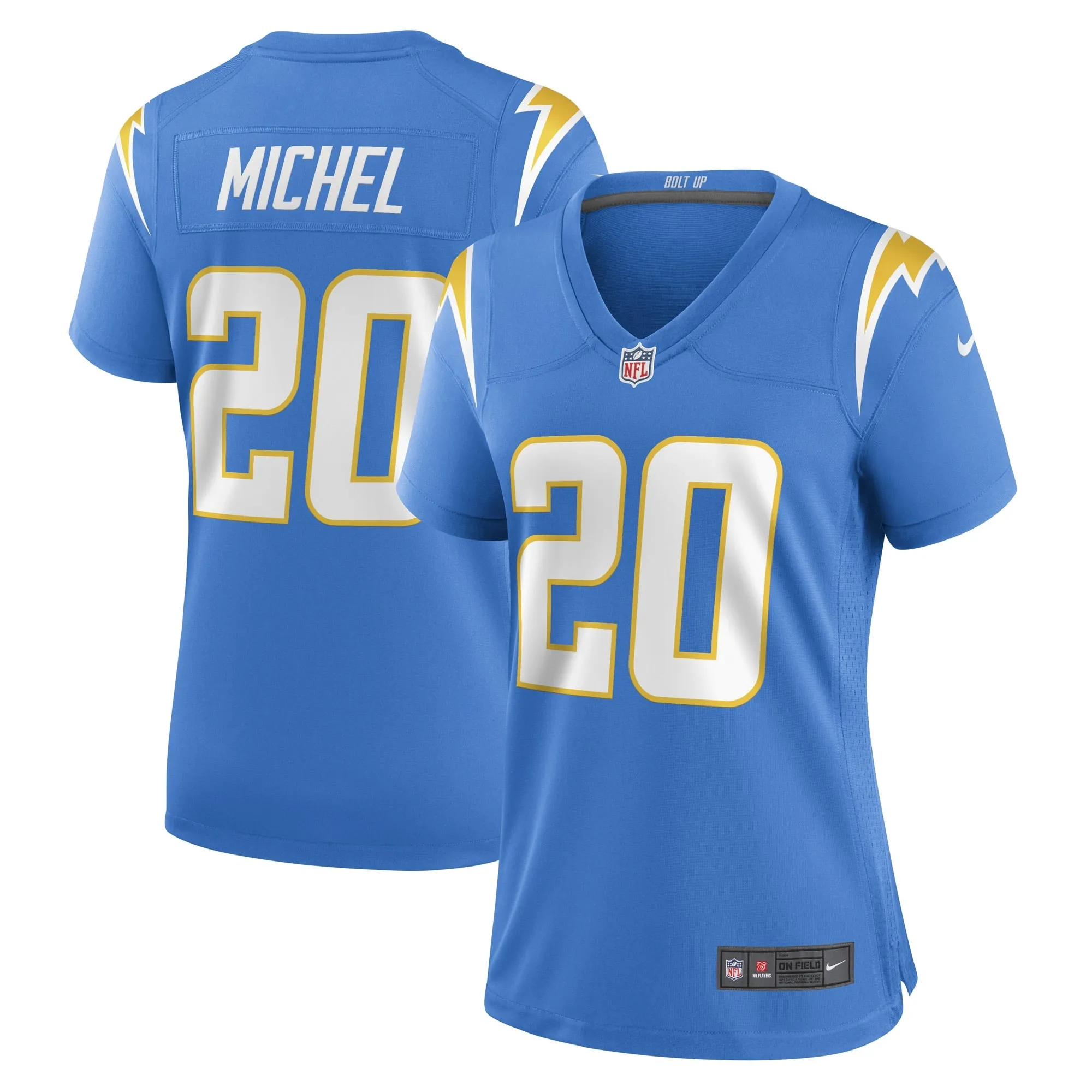 Sony Michel Los Angeles Chargers Nike Women's Game Player Jersey - Powder Blue