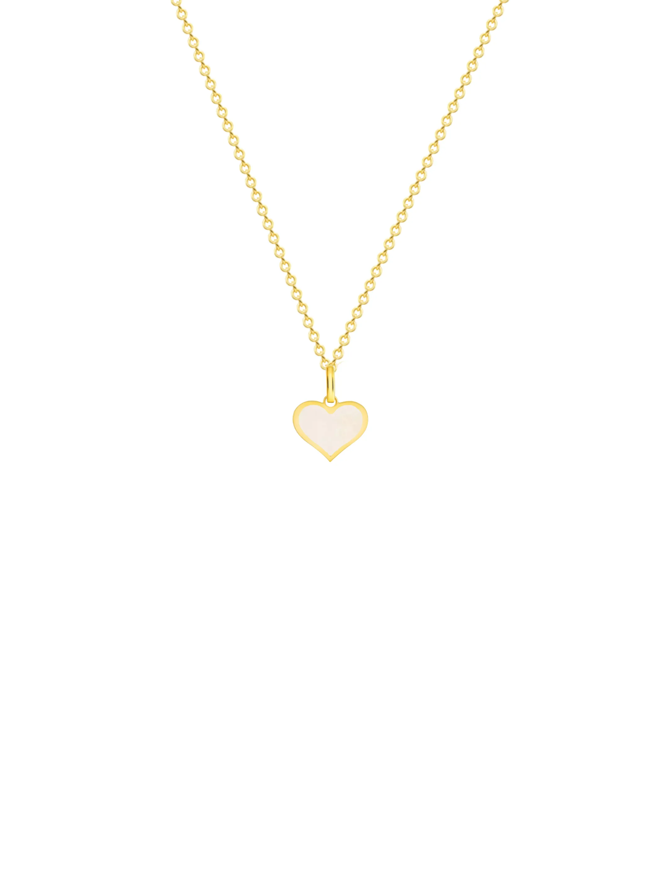 Sophie Heart Charm Necklace 14K