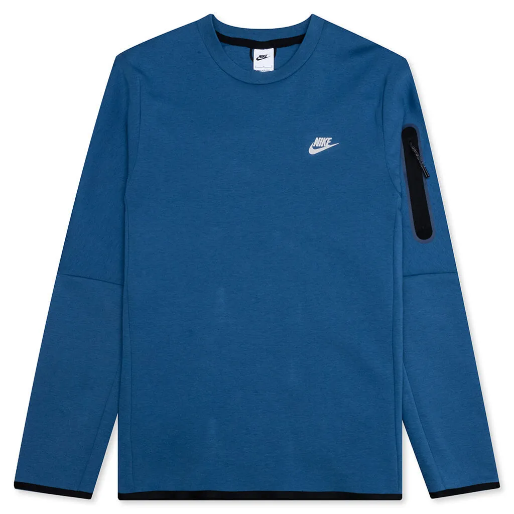 Sportswear Tech Fleece Crew - Dark Marina Blue/Light Bone