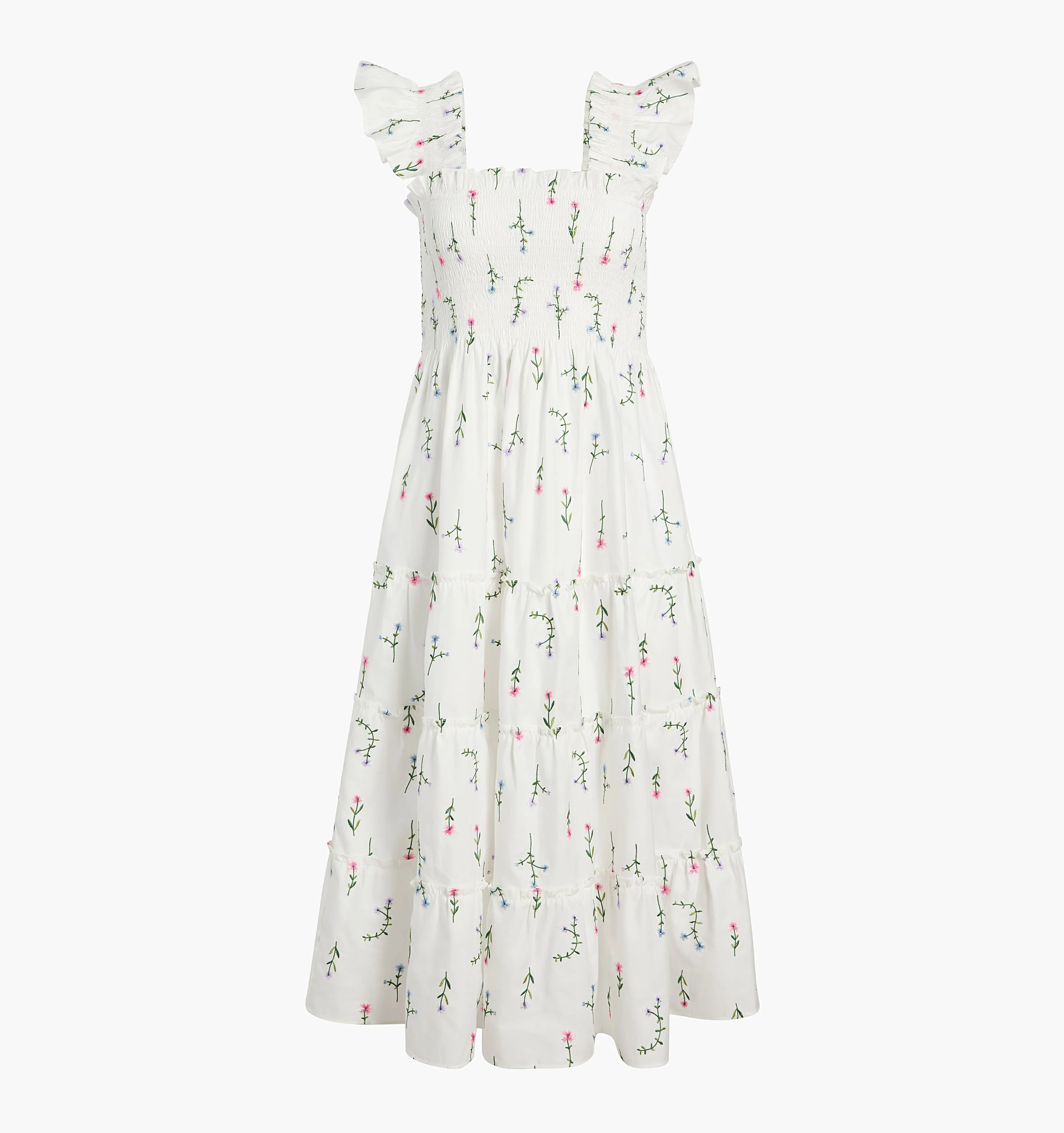 The Ellie Nap Dress - Wildflower Embroidery