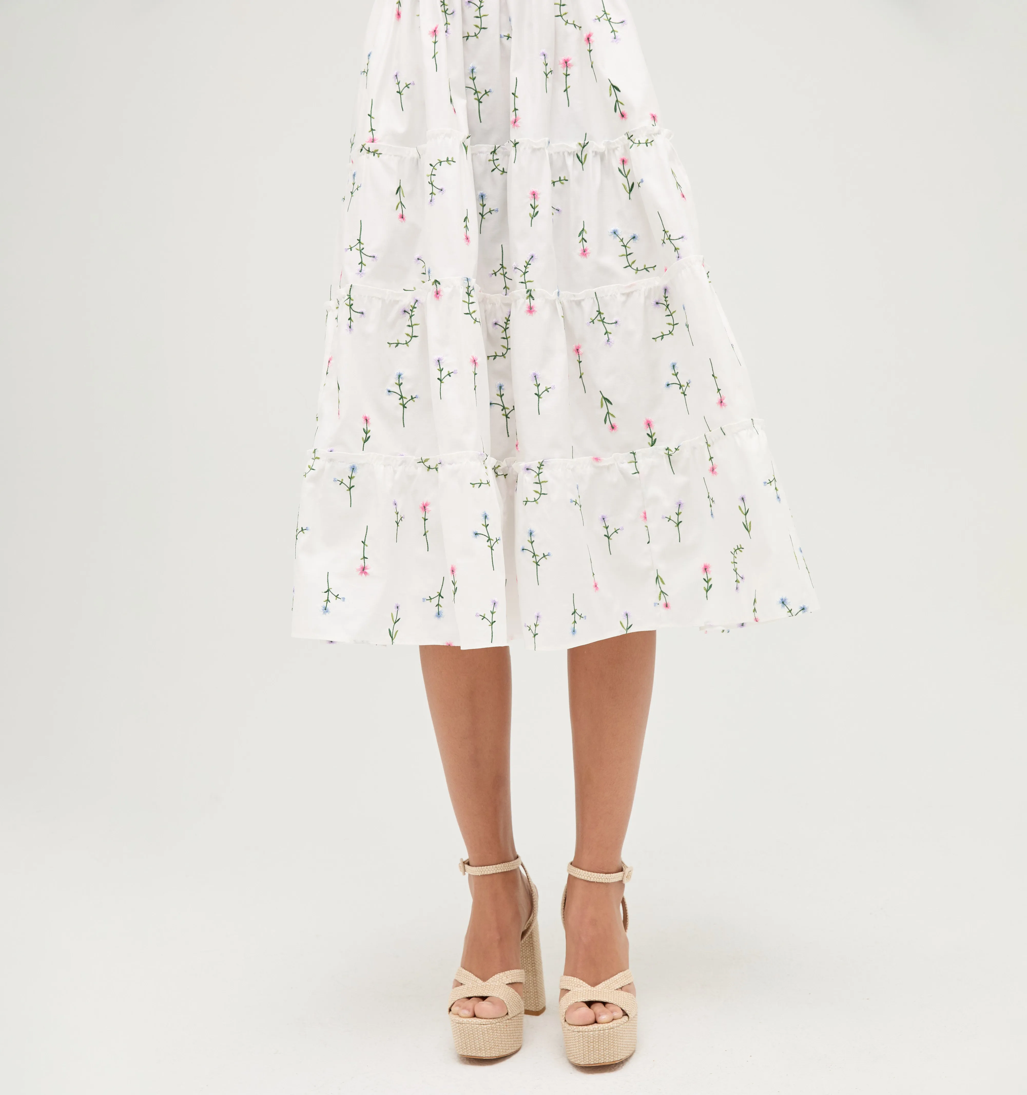 The Ellie Nap Dress - Wildflower Embroidery