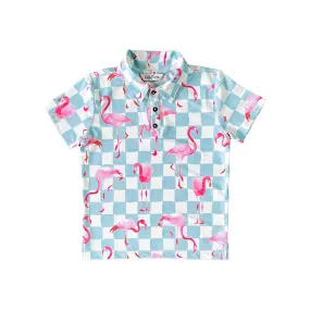 The Flamingo Low - Kids Golf Shirt