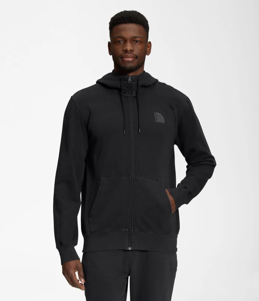 'The North Face' Men's Garment Dye Full Zip Hoodie - TNF Black