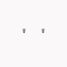 The Olivia Diamond & Emerald Studs