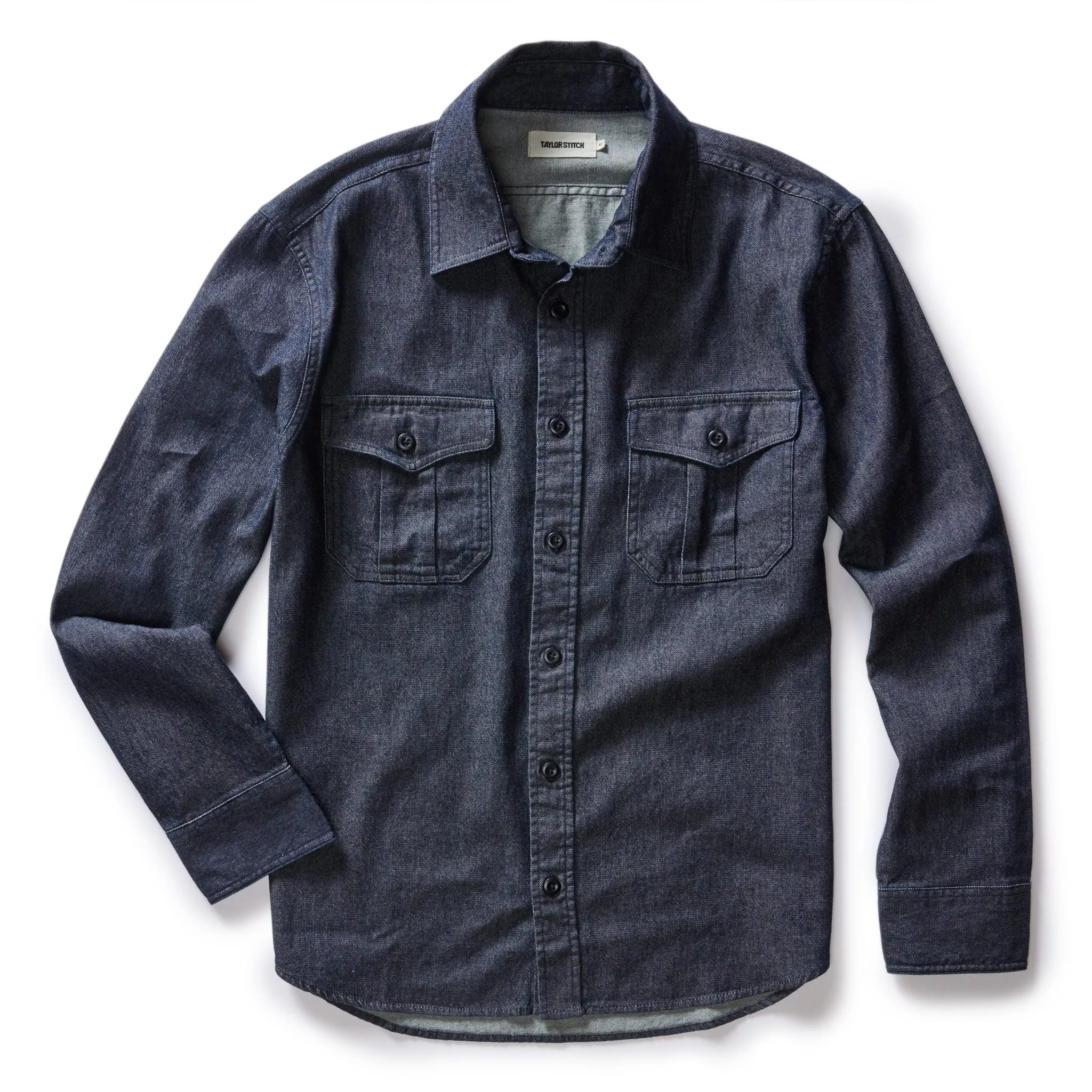 The Saddler Shirt in Dark Navy Twill